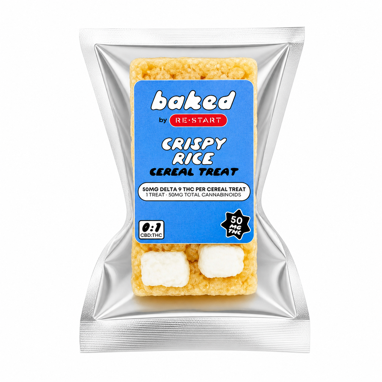 Delta 9 THC 50mg Rice Cereal Treat 1-ct